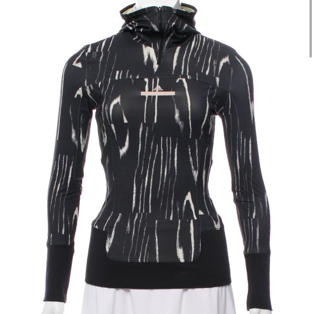 Adidas Black and White Women's Top